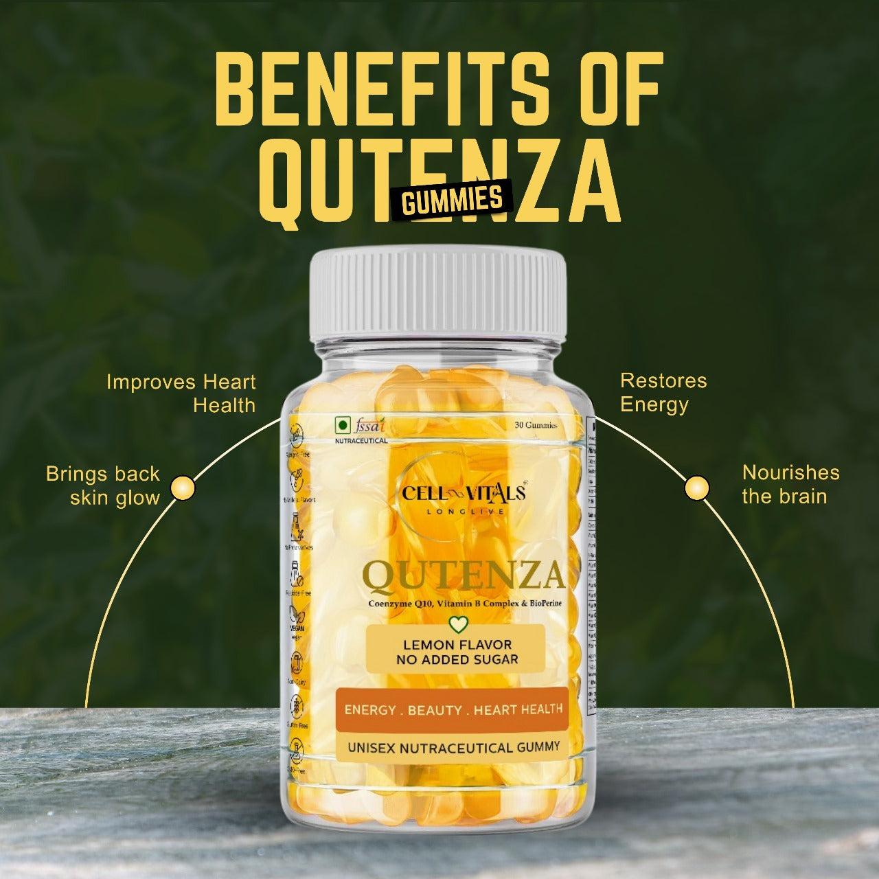 Qutenza™ Daily Energy + Heart + Skin Gummy