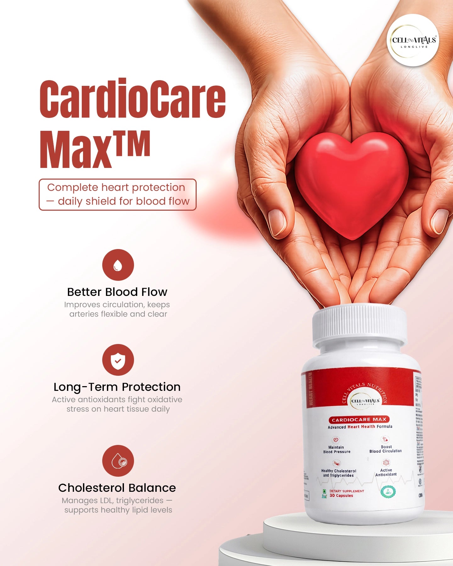CardioCare Max — 1-Capsule Heart Support (Patented Ingredients)