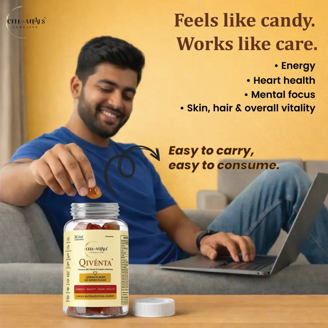 Qivénta Gummies for Heart and Energy | Recommended By Cardiologists | CoQ10 + BioPerine®