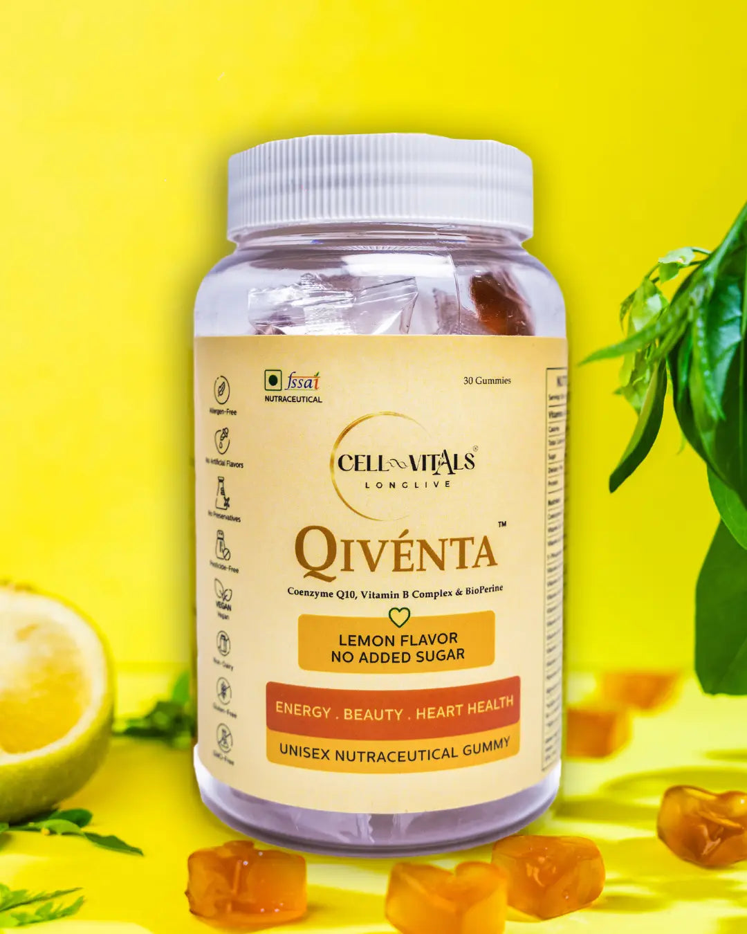 Qivénta Gummies for Heart and Energy | Recommended By Cardiologists | CoQ10 + BioPerine®