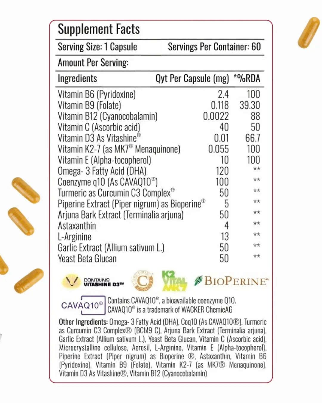 CardioCare Max — 1-Capsule Heart Support (Patented Ingredients)