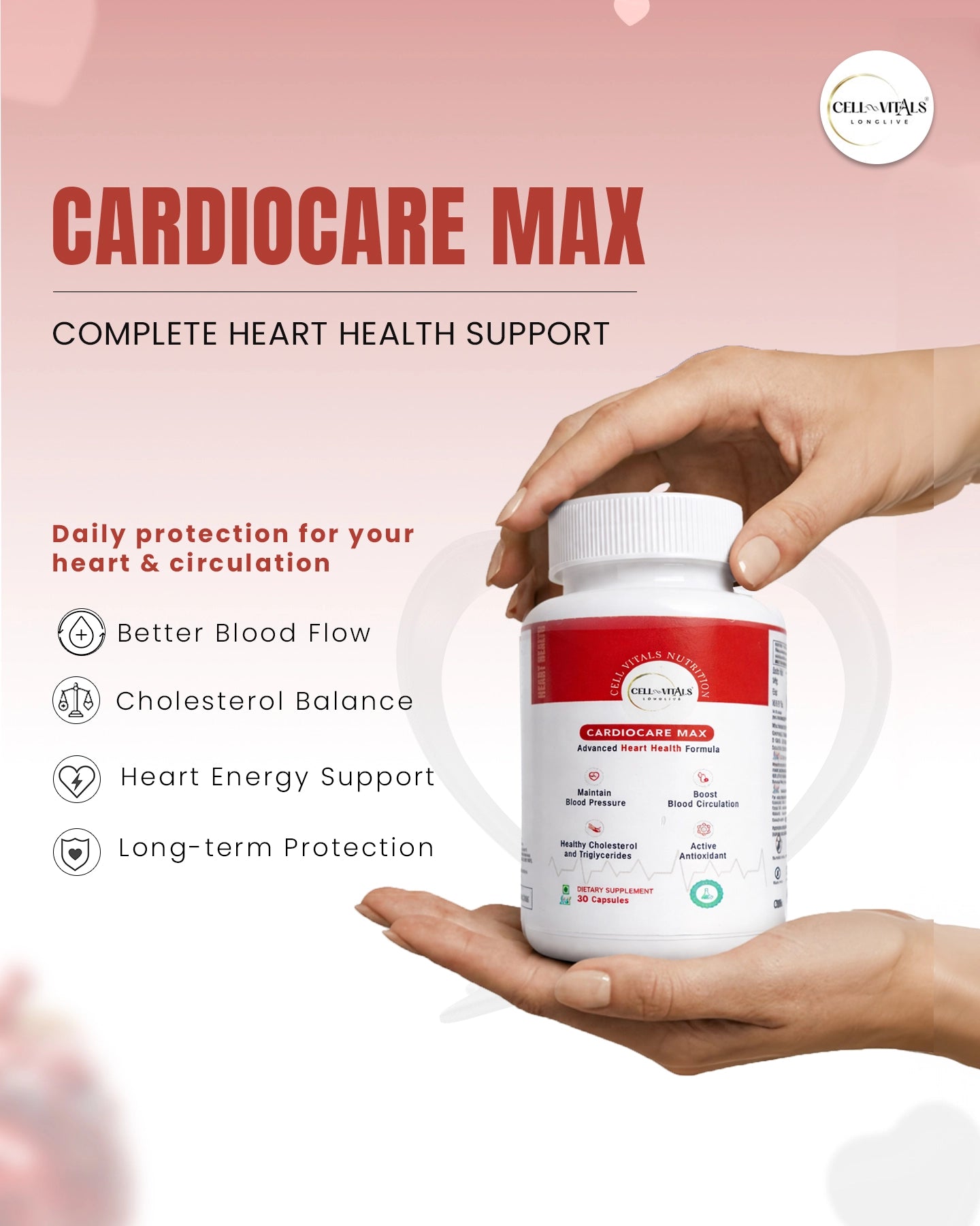 CardioCare Max — 1-Capsule Heart Support (Patented Ingredients)